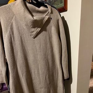 Calvin Klein gold sparkly sweater dress XL